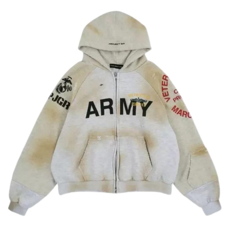 Grailz Project SS24 Army zip-up