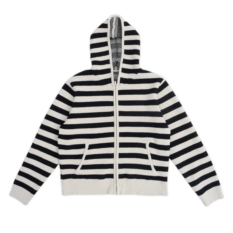 Nothingnessworld 23Aw „Confusion Series” Stripes zip-up