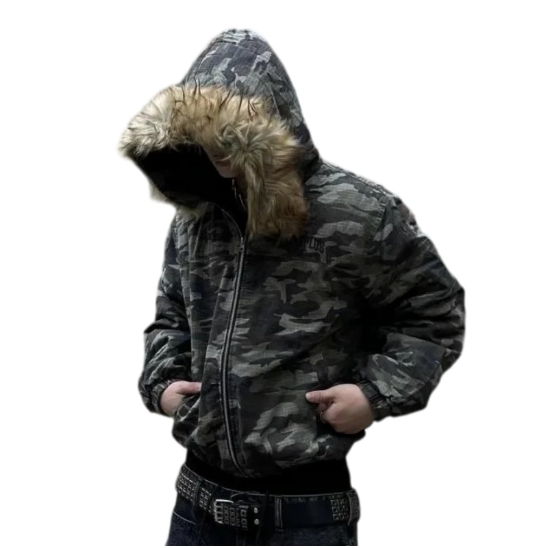 Dark Fog camo racer zip-up