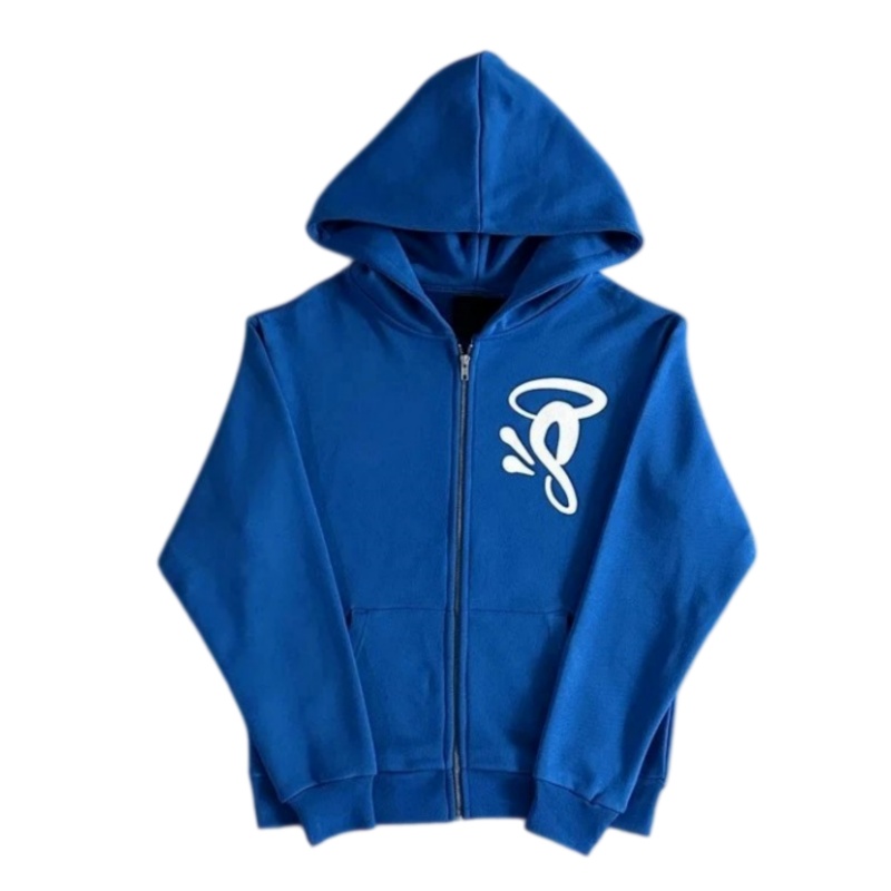 Syna Zip Hoodie in Blue cw